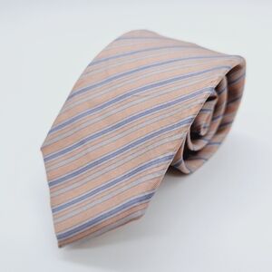 YSL YVES SAINT LAURENT | 100% silk striped youth neck tie